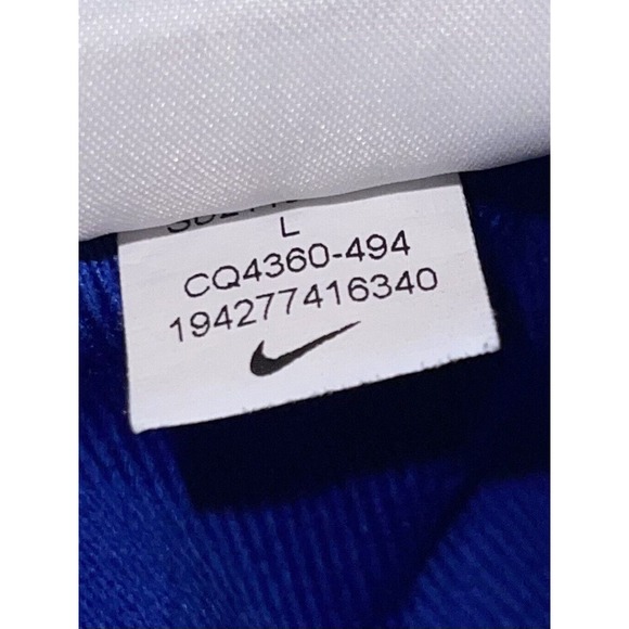 Men’s Nike Team Dri-Fit Shorts Men's Size Large Blue w/ White with Logo & Horse - Picture 6 of 8